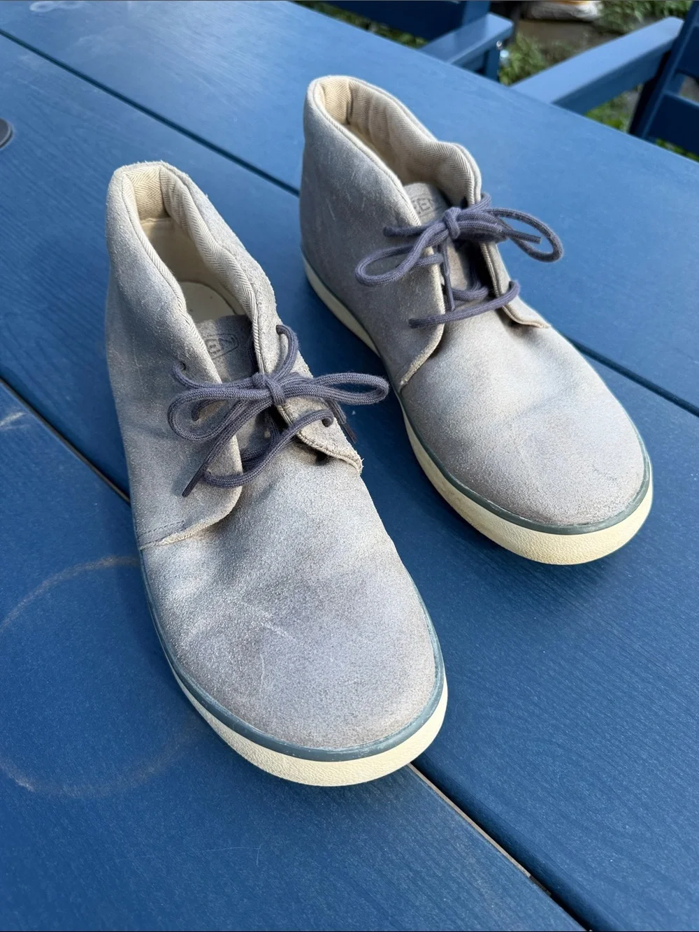 Men's Suede Keen Chukka boots in gray